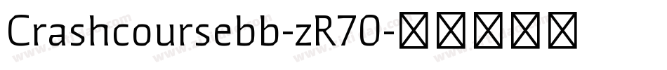 Crashcoursebb-zR70字体转换