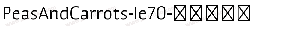 PeasAndCarrots-le70字体转换