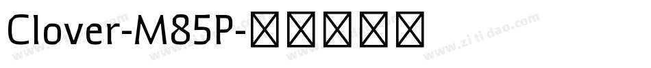 Clover-M85P字体转换
