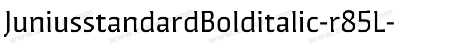 JuniusstandardBolditalic-r85L字体转换