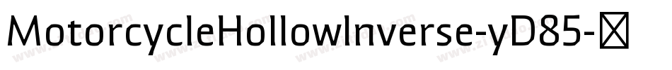 MotorcycleHollowInverse-yD85字体转换