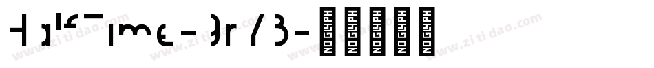 HalfTime-9rYB字体转换