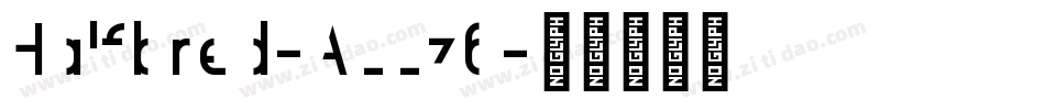 Halfbred-ALLz6字体转换