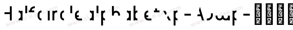 Halfcirclealphabetxp-AJwp字体转换