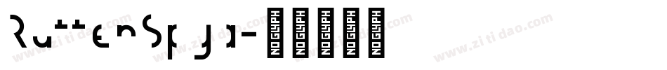 RuttenSpya字体转换