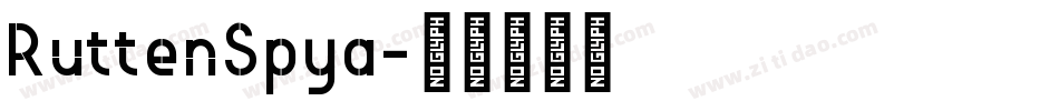 RuttenSpya字体转换
