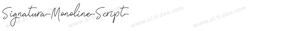 Signatura-Monoline-Script字体转换