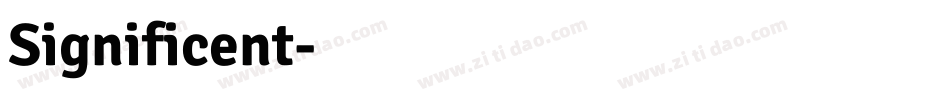 Significent字体转换