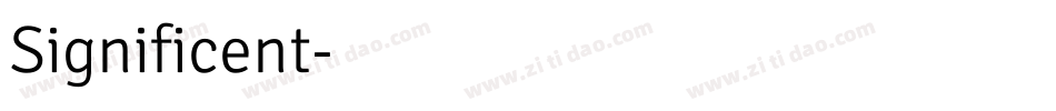 Significent字体转换
