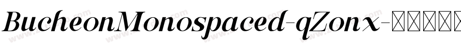 BucheonMonospaced-qZonx字体转换