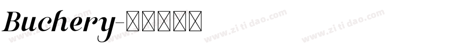 Buchery字体转换