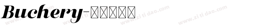 Buchery字体转换