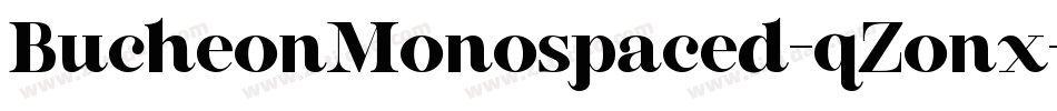 BucheonMonospaced-qZonx字体转换