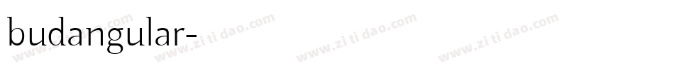 budangular字体转换