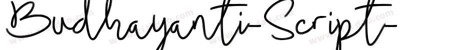 Budhayanti-Script字体转换