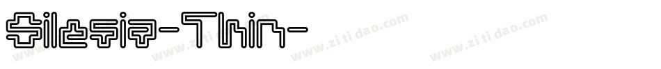 Silesia-Thin字体转换