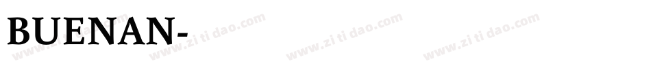 BUENAN字体转换