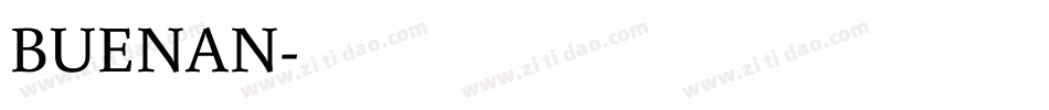 BUENAN字体转换