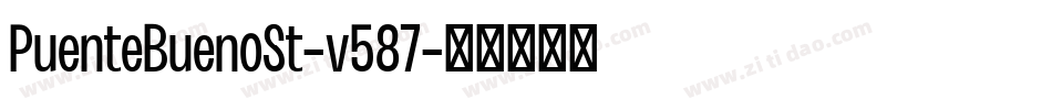PuenteBuenoSt-v587字体转换