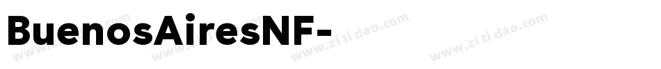 BuenosAiresNF字体转换