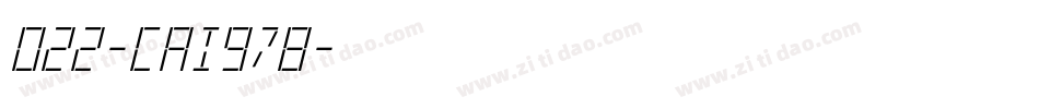 022-CAI978字体转换