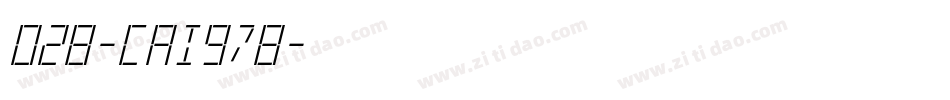 028-CAI978字体转换