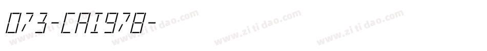 073-CAI978字体转换