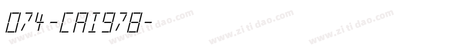 074-CAI978字体转换