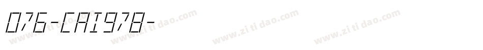 076-CAI978字体转换
