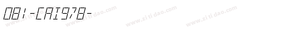 081-CAI978字体转换