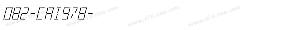 082-CAI978字体转换