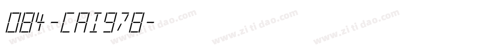 084-CAI978字体转换