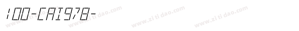 100-CAI978字体转换