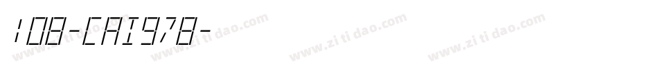 108-CAI978字体转换