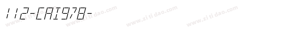 112-CAI978字体转换