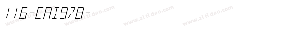 116-CAI978字体转换