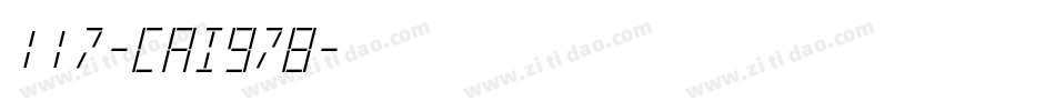 117-CAI978字体转换