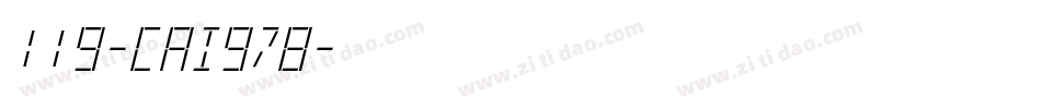 119-CAI978字体转换