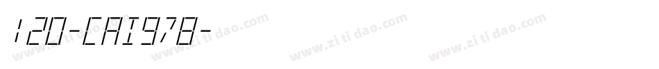 120-CAI978字体转换