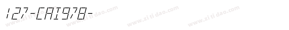 127-CAI978字体转换