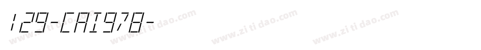129-CAI978字体转换
