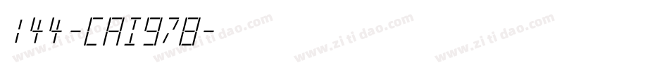 144-CAI978字体转换