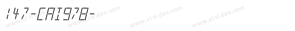 147-CAI978字体转换