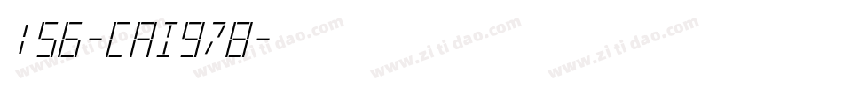 156-CAI978字体转换