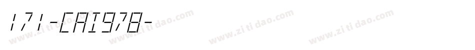 171-CAI978字体转换