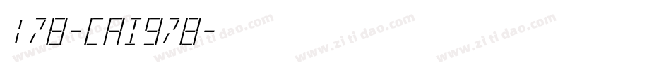 178-CAI978字体转换