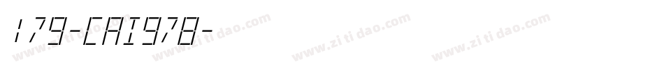 179-CAI978字体转换