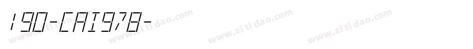 190-CAI978字体转换