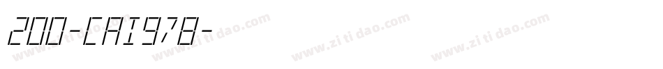 200-CAI978字体转换