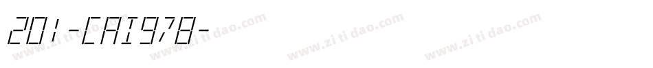 201-CAI978字体转换